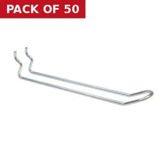 Centurion 150mm (6") ZP Medium Duty Euroslot Pegboard Hook - Pack of 50