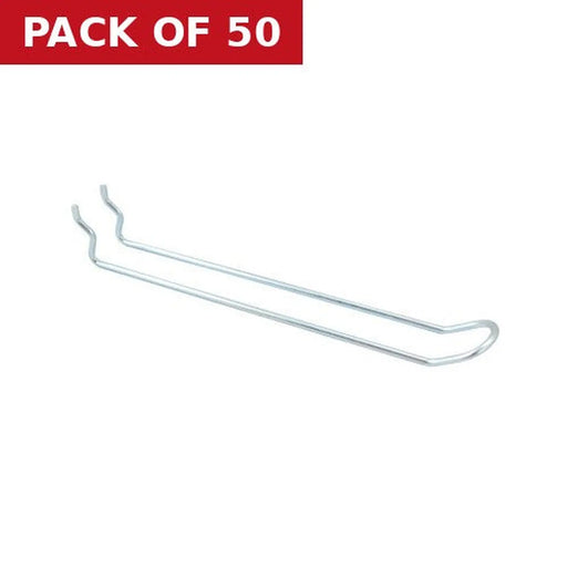 Centurion 200mm (8") ZP Medium Duty Euroslot Pegboard Hook - Pack of 50