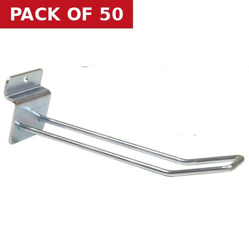 Centurion 150mm (6") ZP Double Slat Board Hook - Pack of 50