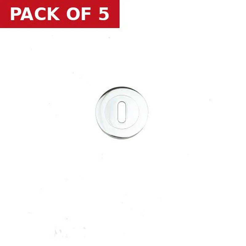 Centurion 51mm CP Key Hole Escutcheon 1PR - Pack of 5