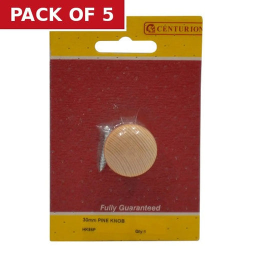 Centurion Pine Knobs, 30mm Dia. - Pack of 5