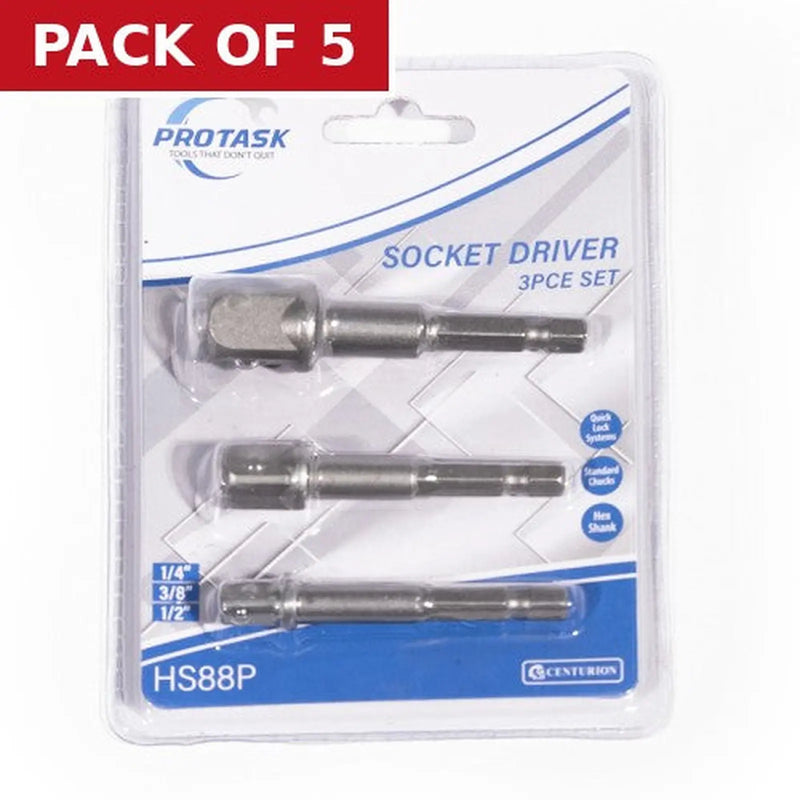 Centurion ProTask Socket Adaptor Set - Pack of 5