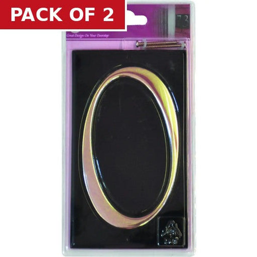 Centurion Gloss Black Numbered Plaque 0 - Pack of 2