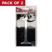 Centurion Gloss Black Numbered Plaque 1 - Pack of 2
