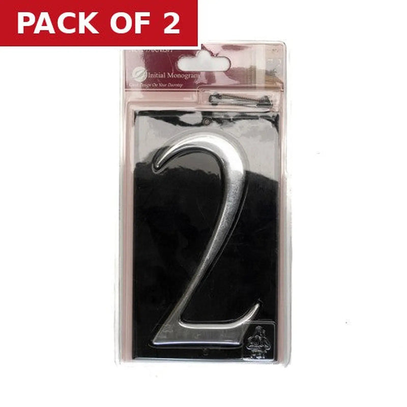 Centurion Gloss Black Numbered Plaque 2 - Pack of 2