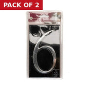 Centurion Gloss Black Numbered Plaque 6 - Pack of 2