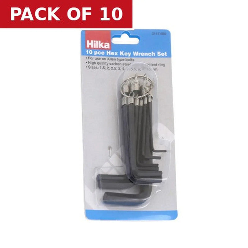 Centurion Hexagon Key Set, Metric, 10pc - Pack of 10