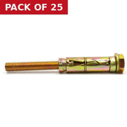 Centurion M10 x 50mm Expanding Loose Bolt - Pack of 25