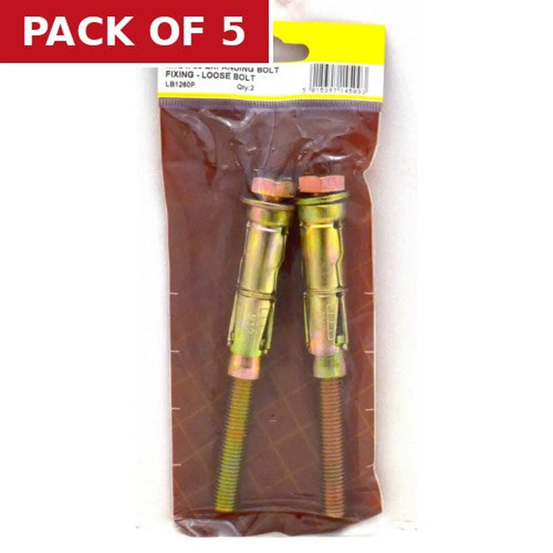Centurion M12 x 60mm Expanding Loose Bolt (Pack of 2) - Pack of 5