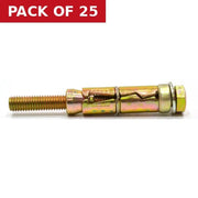 Centurion M8 x 25mm Expanding Loose Bolt - Pack of 25