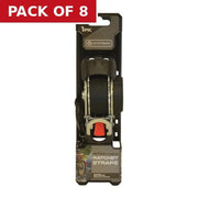 Centurion Retractable Ratchet Tie Down - 600kg Breaking Strength - 3m Length - Pack of 8