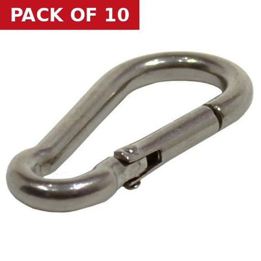 Centurion Carbine Hook, Stainless Steel, 4mm x 40mm - Pack of 10
