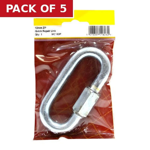 Centurion Quick Repair Link, Zinc Plated, 12mm x 85mm x 25mm - Pack of 5