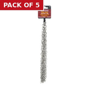 Centurion Solid Brass Oval Link Pre Cut Chain, Chrome Plated, 13mm x 1.6mm x - Pack of 5