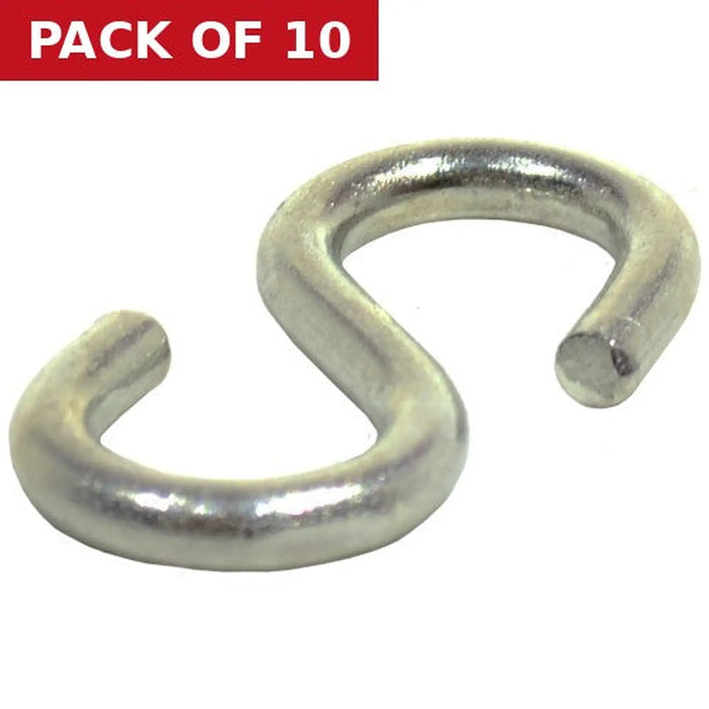 Centurion Steel Ess Hooks, Zinc Plated, 5mm x 48mm - Pack of 10
