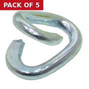 Centurion Steel Mending Link, Zinc Plated, 3.5mm - Pack of 5