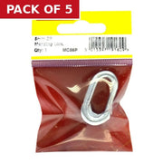 Centurion Steel Mending Link, Zinc Plated, 5mm - Pack of 5