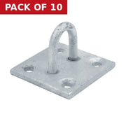 Centurion Steel Staple On Plate, Galvanised, 6mm x 50mm - Pack of 10