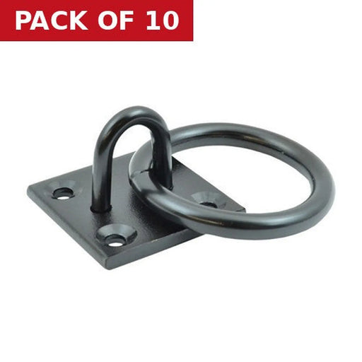 Centurion Steel Ring On Plate, Black, 8mm x 50mm - Pack of 10