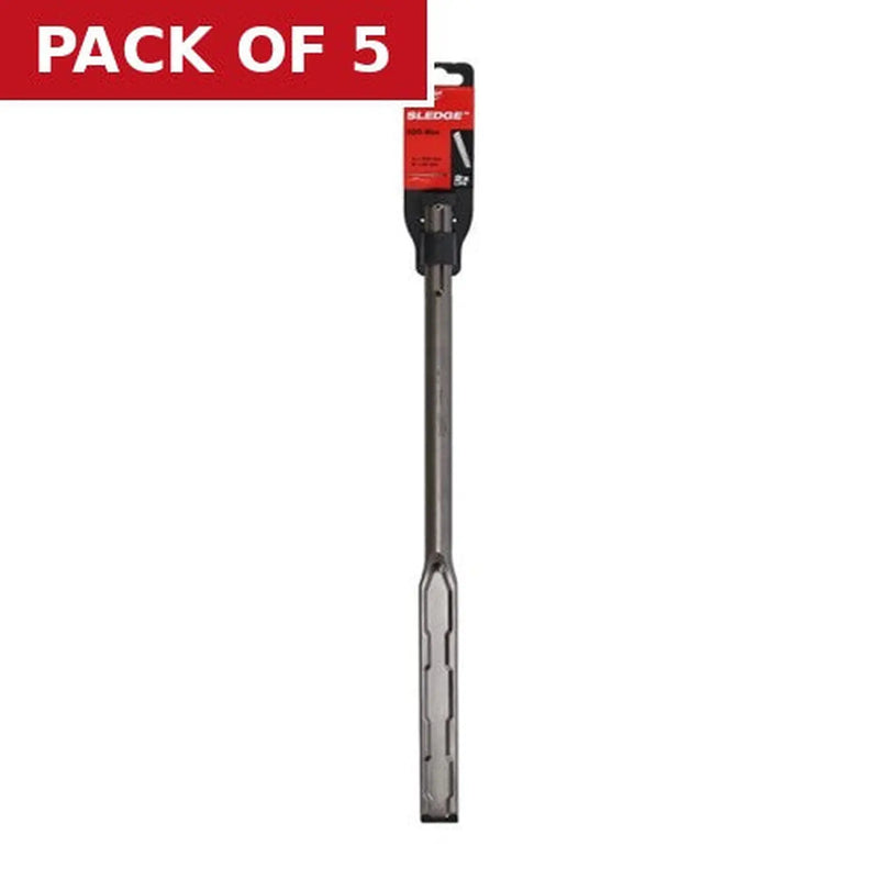 Centurion Milwaukee SDS Max Sledge Flat Chisel 400 x 25mm - 1pc - Pack of 5