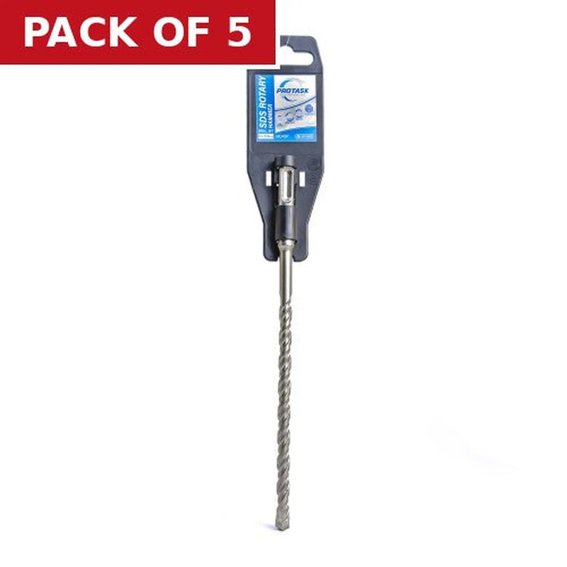 Centurion ProTask SDS-Plus Rotary Hammer Drill Bits 8mm x 210mm - Pack of 5