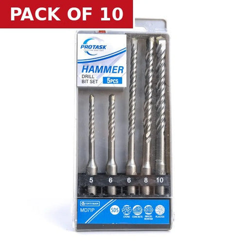 Centurion Protask SDS 5 piece Hammer Drill set - Pack of 10
