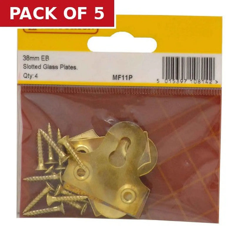 Centurion 38mm EB Slotted Glass Plate (Pack of 4) - Pack of 5