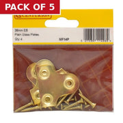 Centurion 38mm EB Plain Glass Plate (Pack of 4) - Pack of 5
