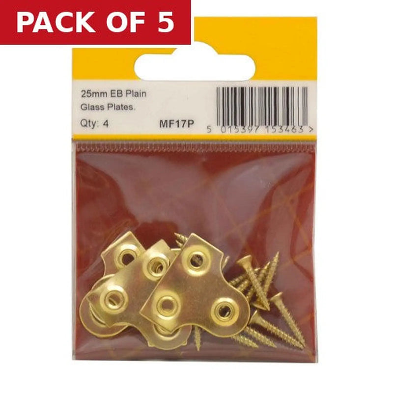 Centurion 25mm EB Plain Glass Plate (Pack of 4) - Pack of 5