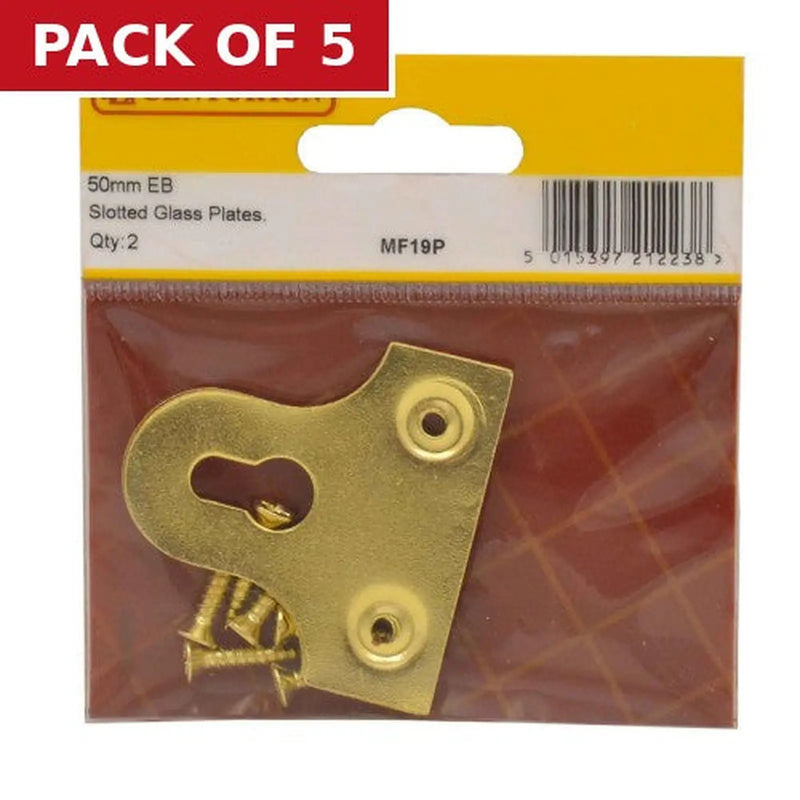 Centurion 50mm EB Slotted Glass Plate (Pack of 2) - Pack of 5
