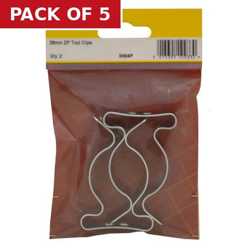 Centurion 38mm ZP Tool Clips (Pack of 2) - Pack of 5