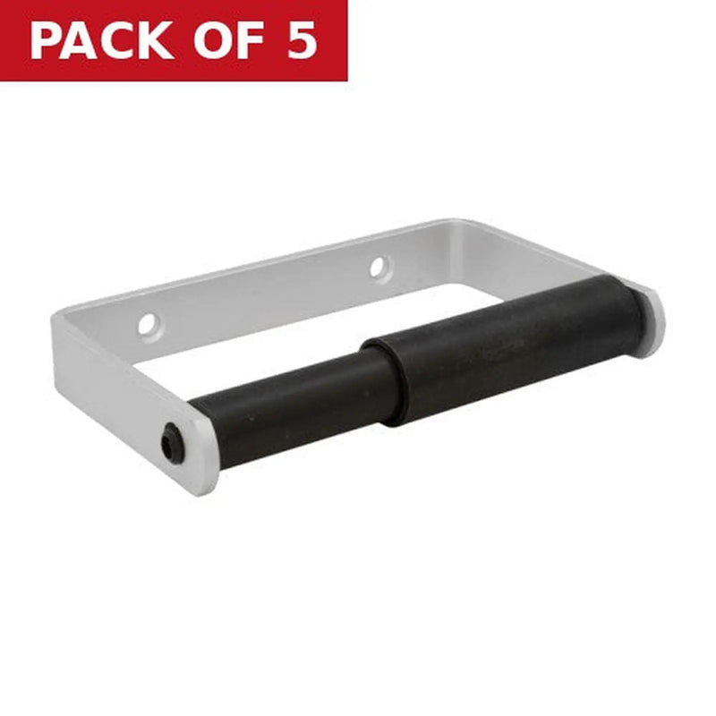 Centurion Toilet Roll Holder - Satin Silver Aluminum - Pack of 5