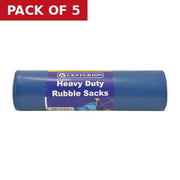 Centurion Heavy Duty Rubble Sacks, Blue, 30kg Capacity - Pack of 5