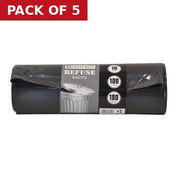 Centurion Heavy Duty Refuse Sacks, Black, 100 Litre Capacity - Pack of 5