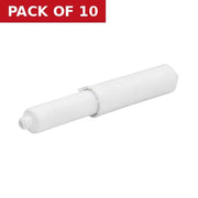Centurion Toilet Roll Holder - White Plastic Spare Cones - Pack of 10