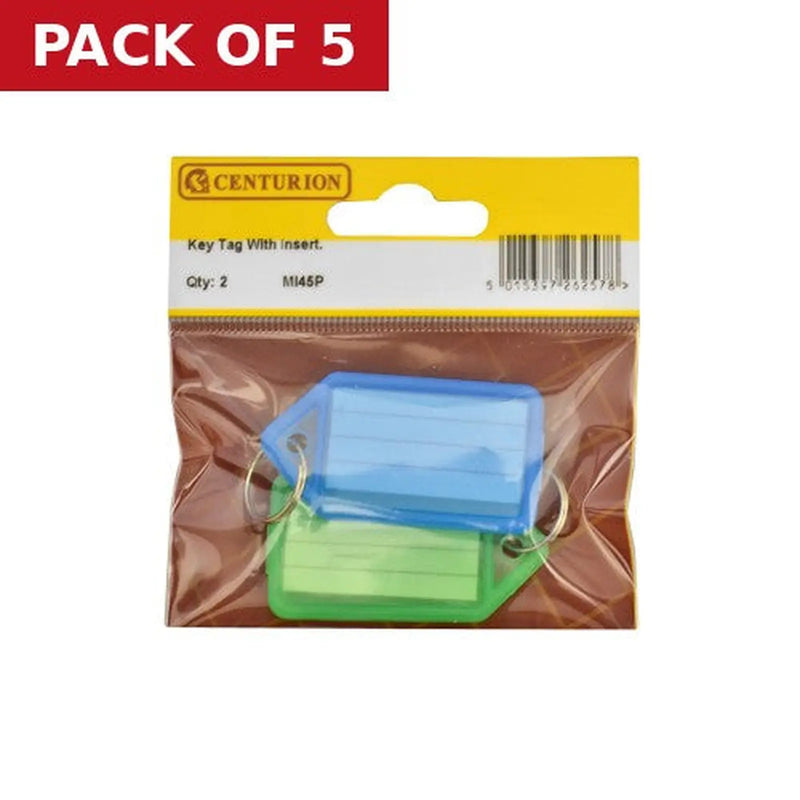 Centurion Key Tag With Insert (Pack of 2) - Pack of 5