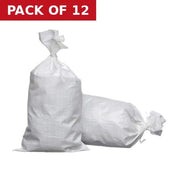 Centurion Heavy Duty Rubble Sacks, White, 30kg Capacity (3ft x 2ft) - Pack of 12