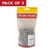 Centurion Round Wire Nails - Steel - 40mm - (500g Pack) - Pack of 5