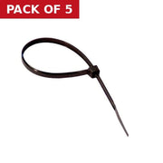 Centurion Natural Cable Ties, (100mm x 2.5mm) Pack of 100 - Pack of 5