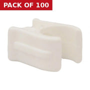 Centurion 22mm Plastic Snap Fix Pipe Clips - Pack of 100