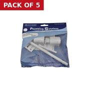 Centurion Plastic Toilet Seat Hinges - White - Pack of 5