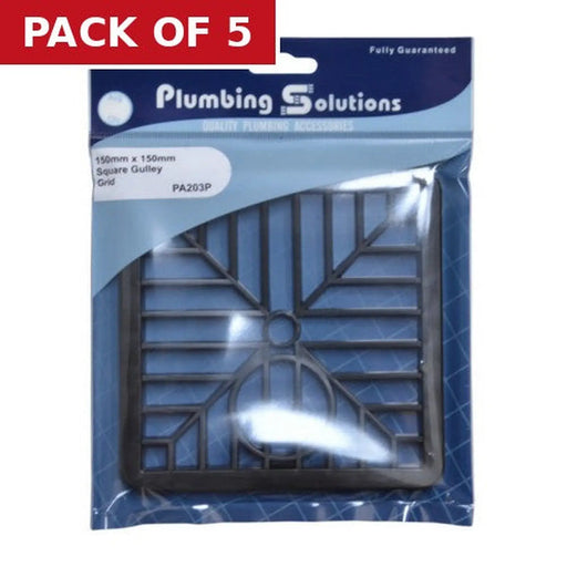 Centurion Gulley Grid Drain Cover - Square - 150mm x 150mm - Pack of 5