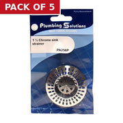 Centurion Sink Strainer - Chrome - 1 1/2" - Pack of 5