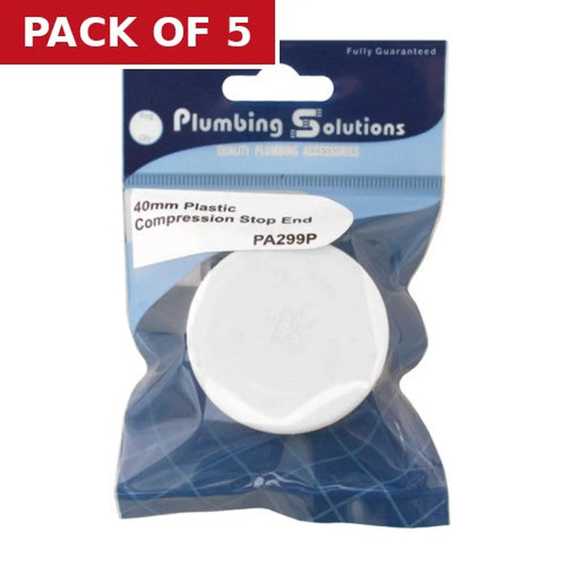 Centurion 40mm Plastic Compression Stop End - Pack of 5
