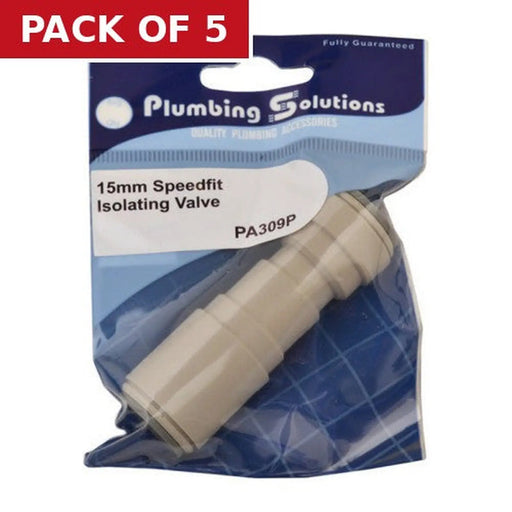 Centurion Speedfit - 15mm Isolating Valve - Pack of 5