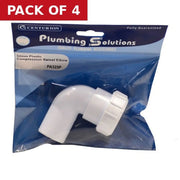 Centurion 32mm Plastic Compression Swivel Elbow - Pack of 4