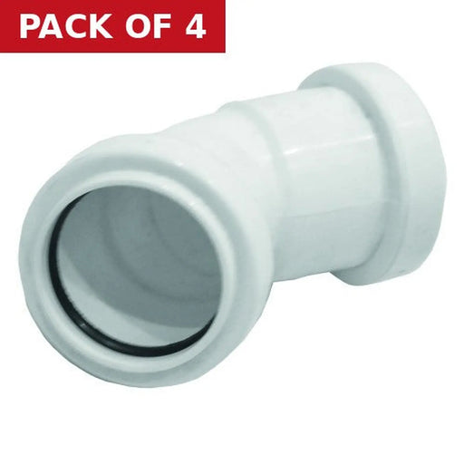 Centurion 32mm 45 deg Pushfit Swept Bend - Pack of 4