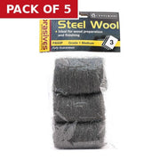 Centurion Abrasives Steel Wire Wool, 1 Medium (Pack of 3) - Pack of 5