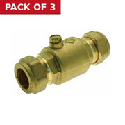 Centurion 15mm Check Valve - Brass - Pack of 3