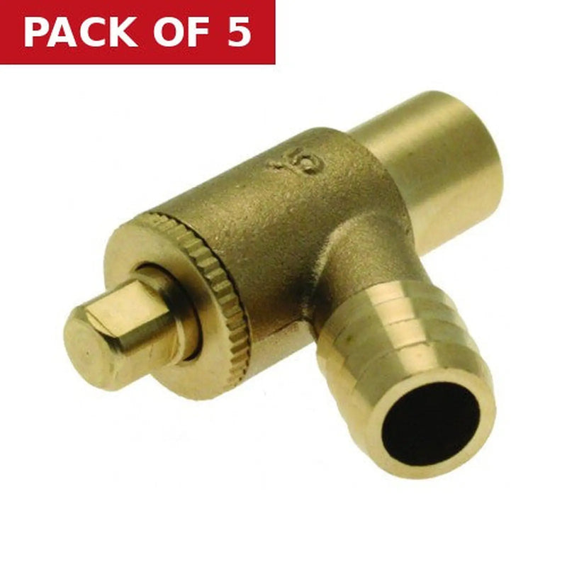 Centurion 15mm Type A Draw Off Cock - Pack of 5